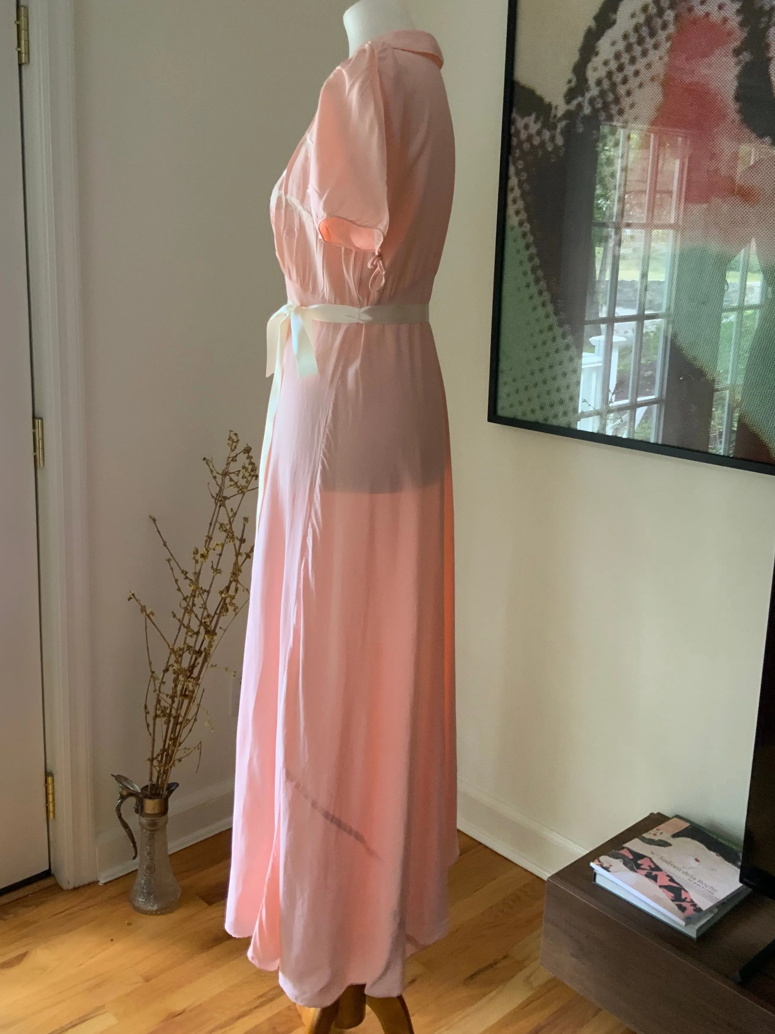 Bridal Nightgown Pink - 50s - 50AF