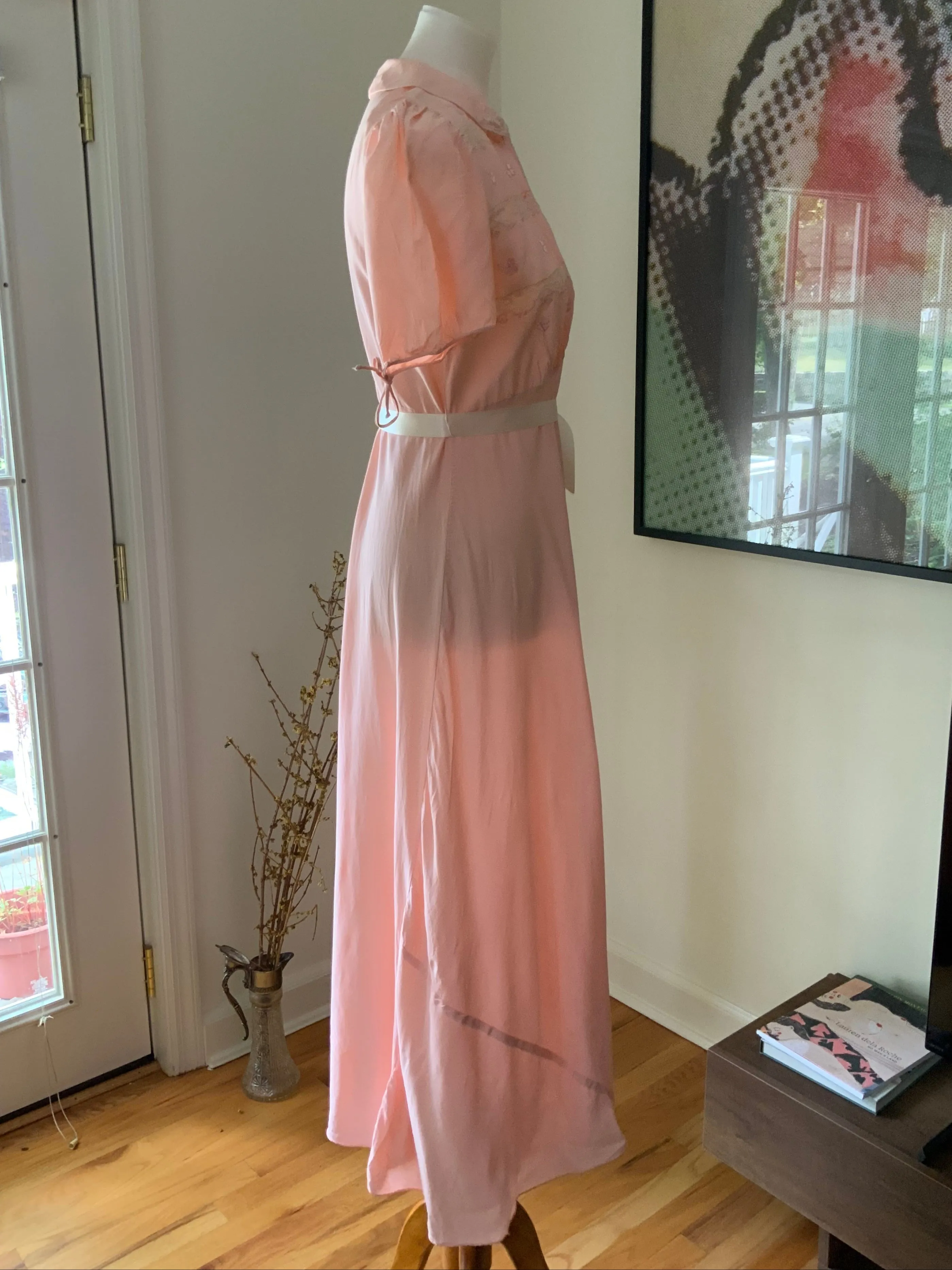 Bridal Nightgown Pink - 50s - 50AF