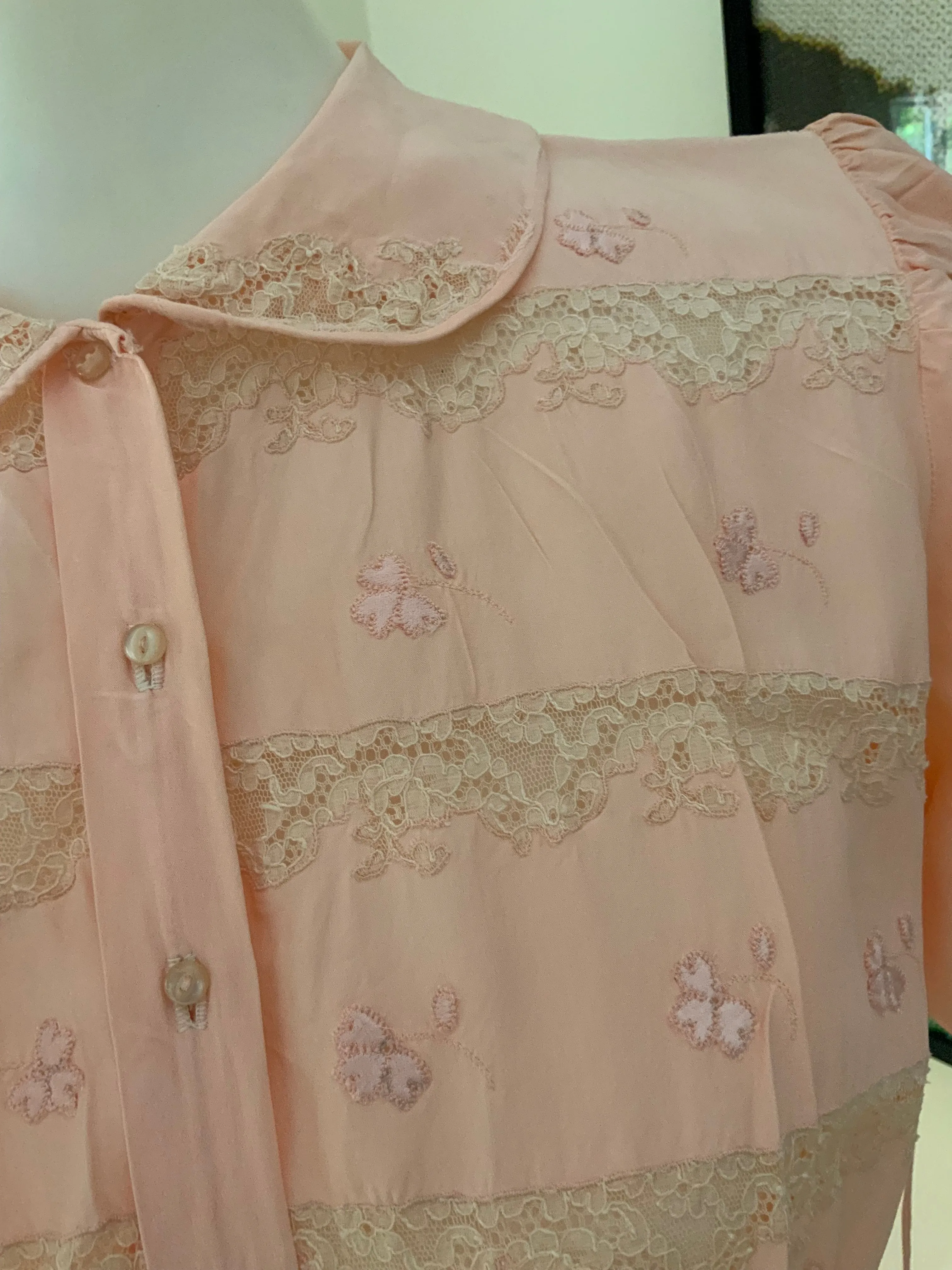 Bridal Nightgown Pink - 50s - 50AF