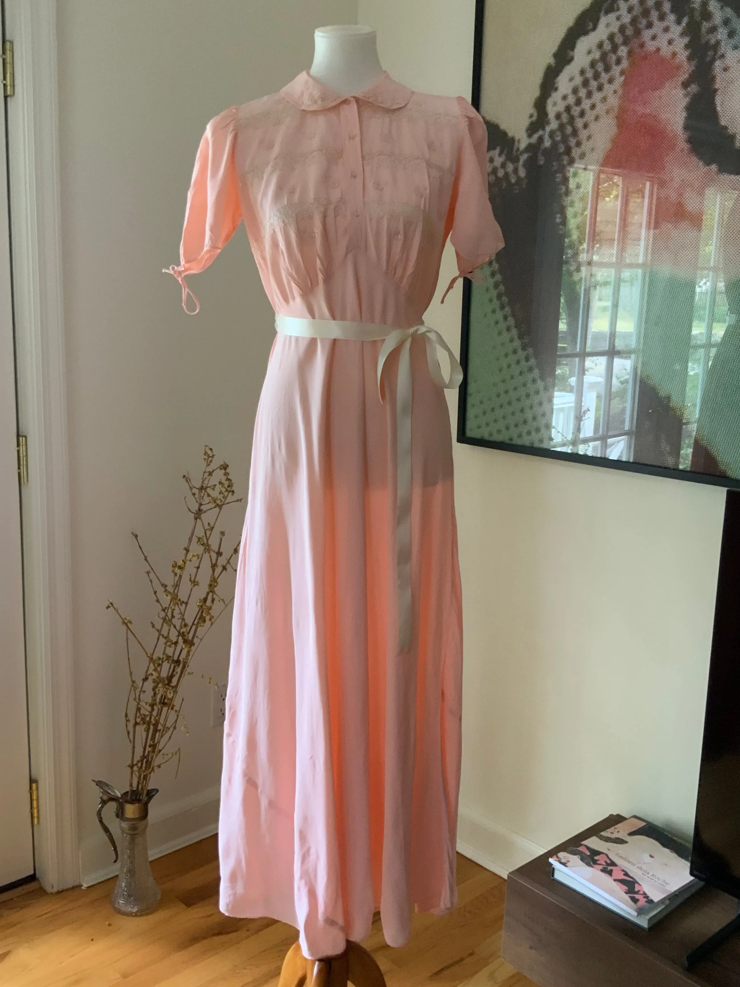 Bridal Nightgown Pink - 50s - 50AF