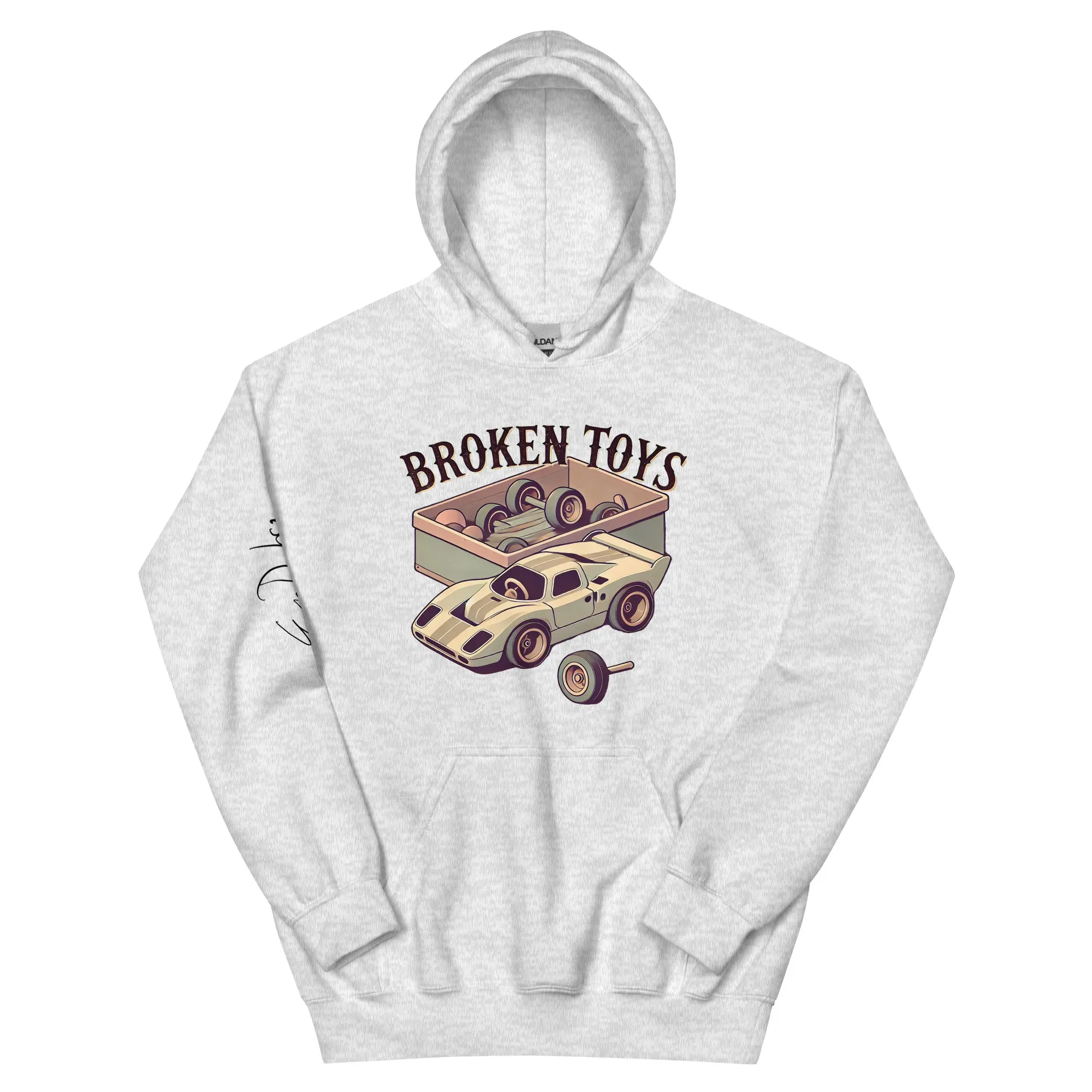 Broken Toys Sports Car Unisex Hoodie