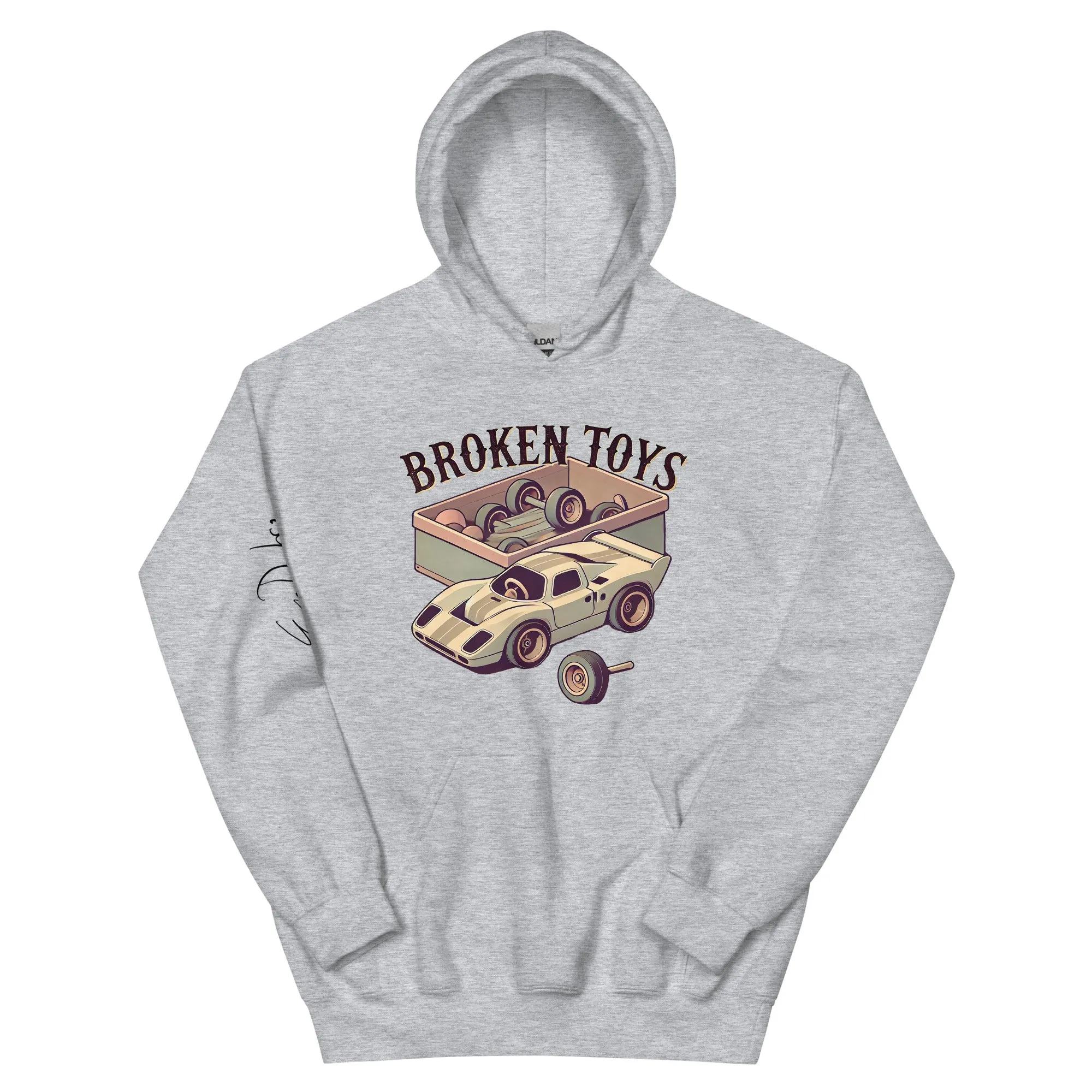 Broken Toys Sports Car Unisex Hoodie