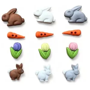 Buttons Galore & More - Buttons - Bunny Fun / 4468