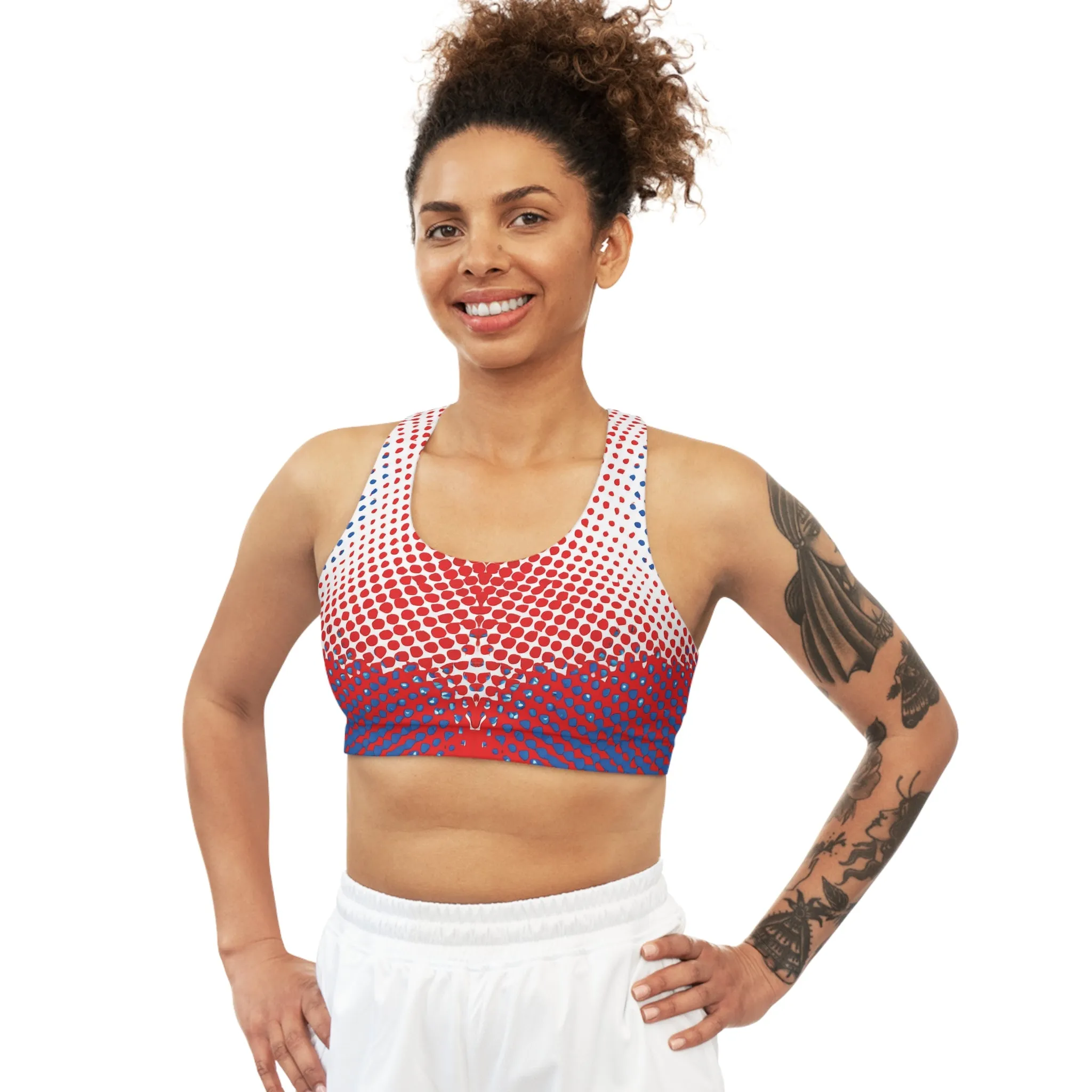 Camo-Flash Seamless Sports Bra