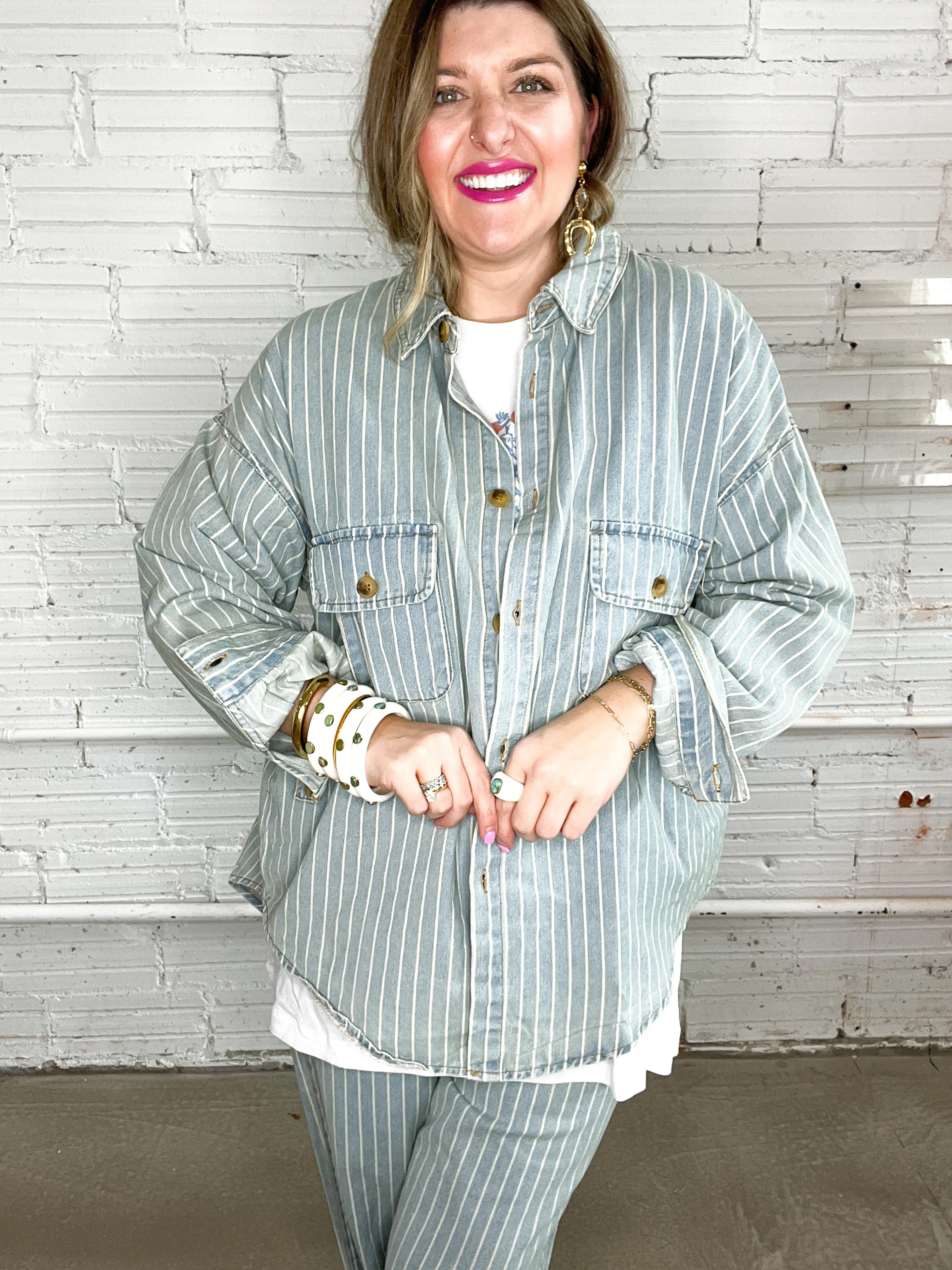 Canadian Tux Oversized Denim Shacket