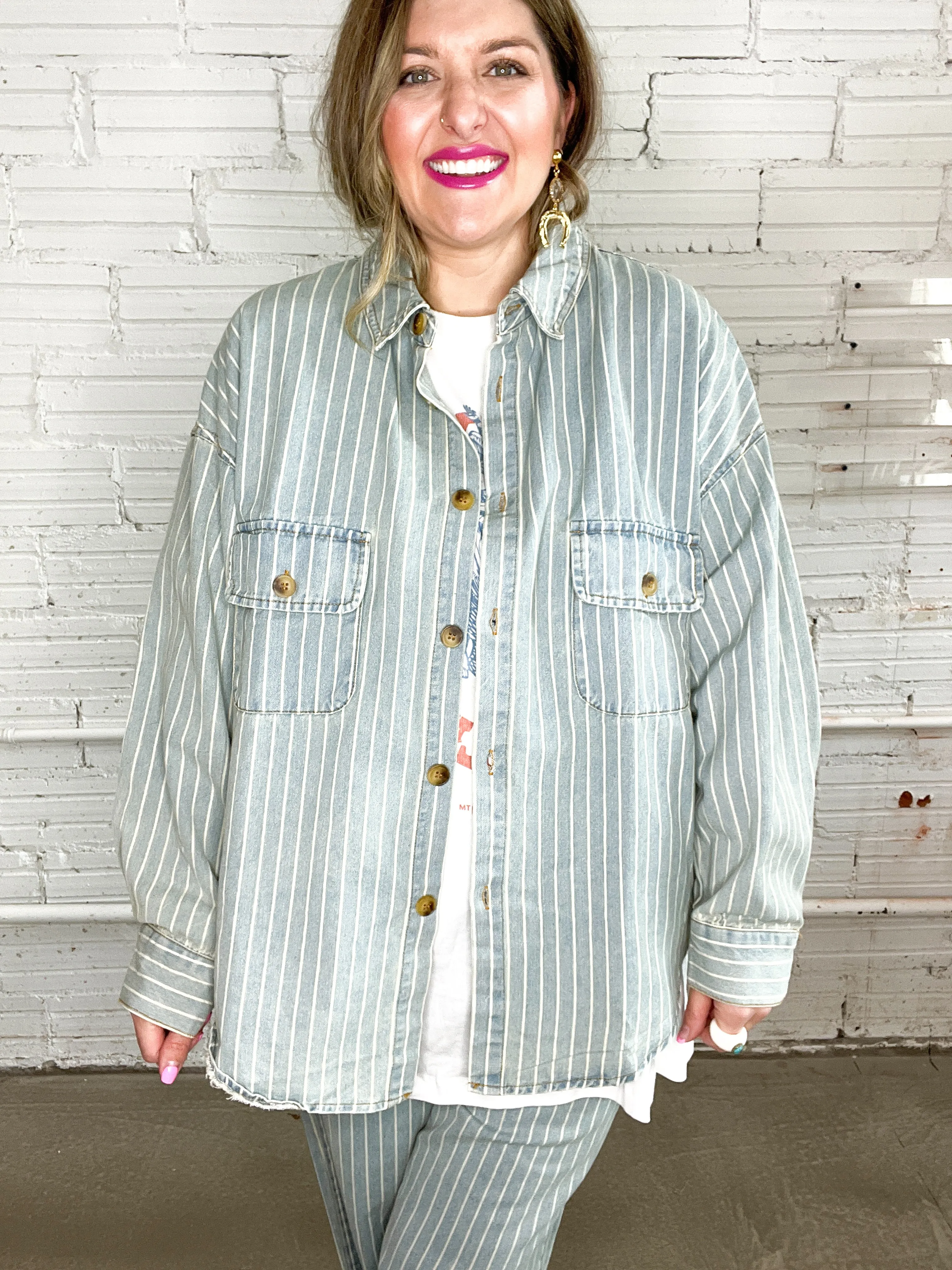 Canadian Tux Oversized Denim Shacket