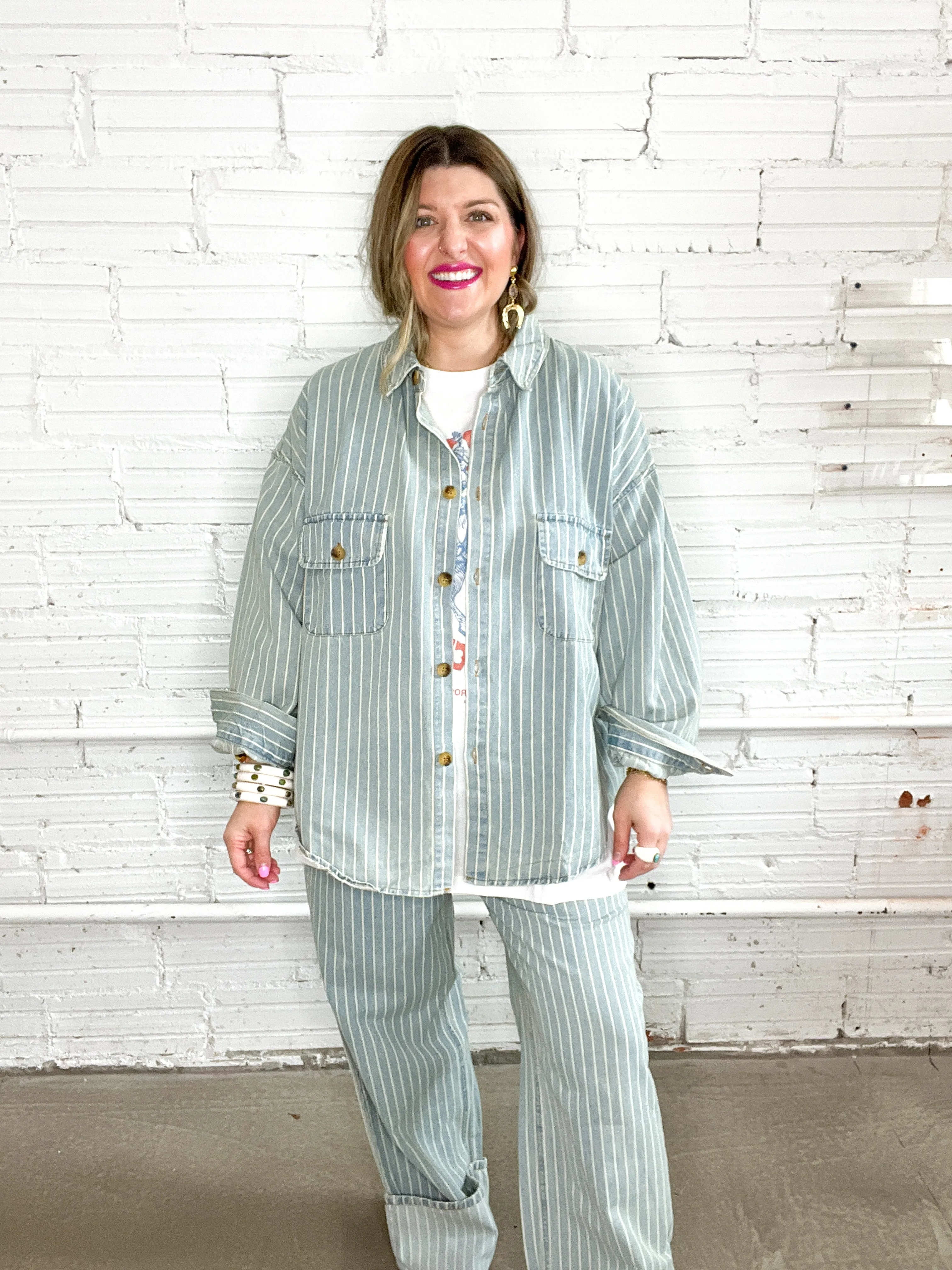 Canadian Tux Oversized Denim Shacket