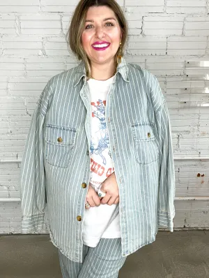 Canadian Tux Oversized Denim Shacket