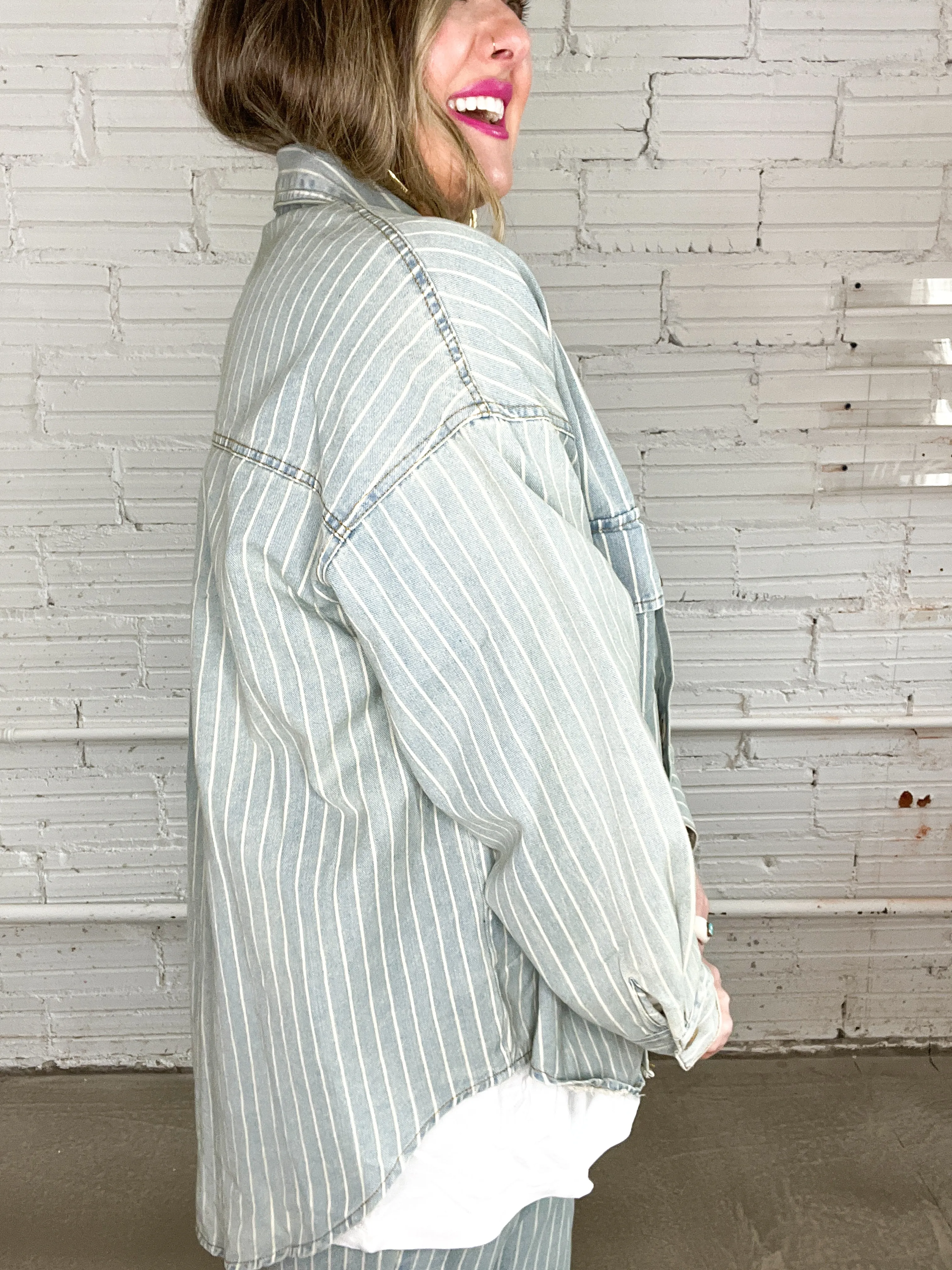 Canadian Tux Oversized Denim Shacket