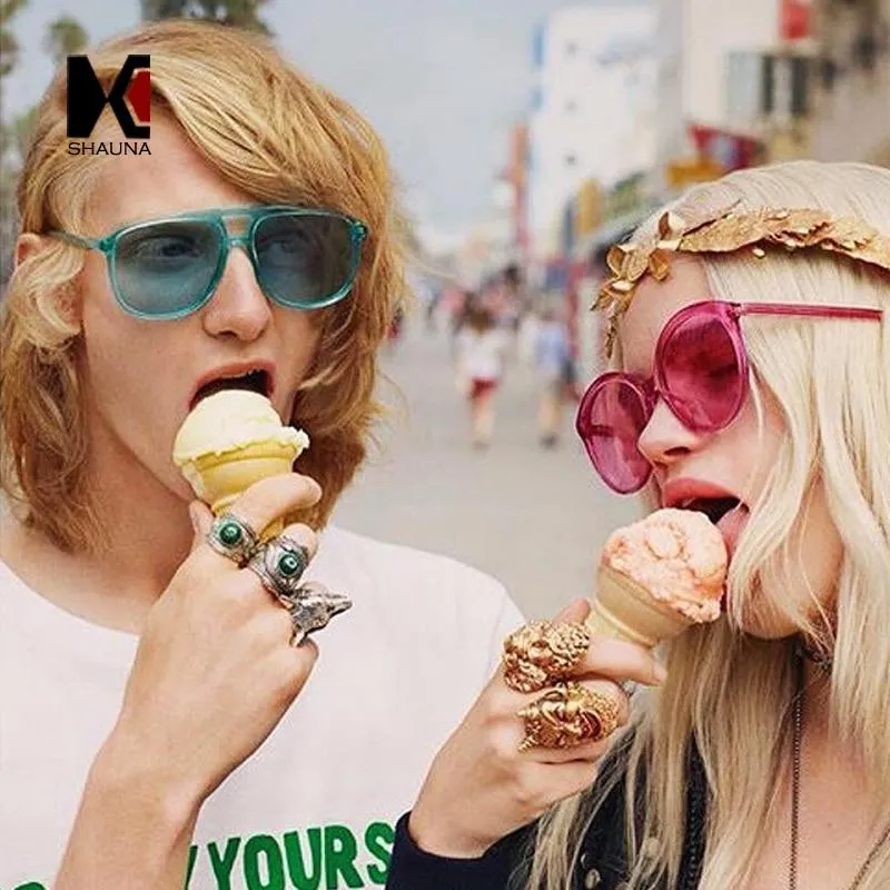 Candy Colors Women Square Sunglasses