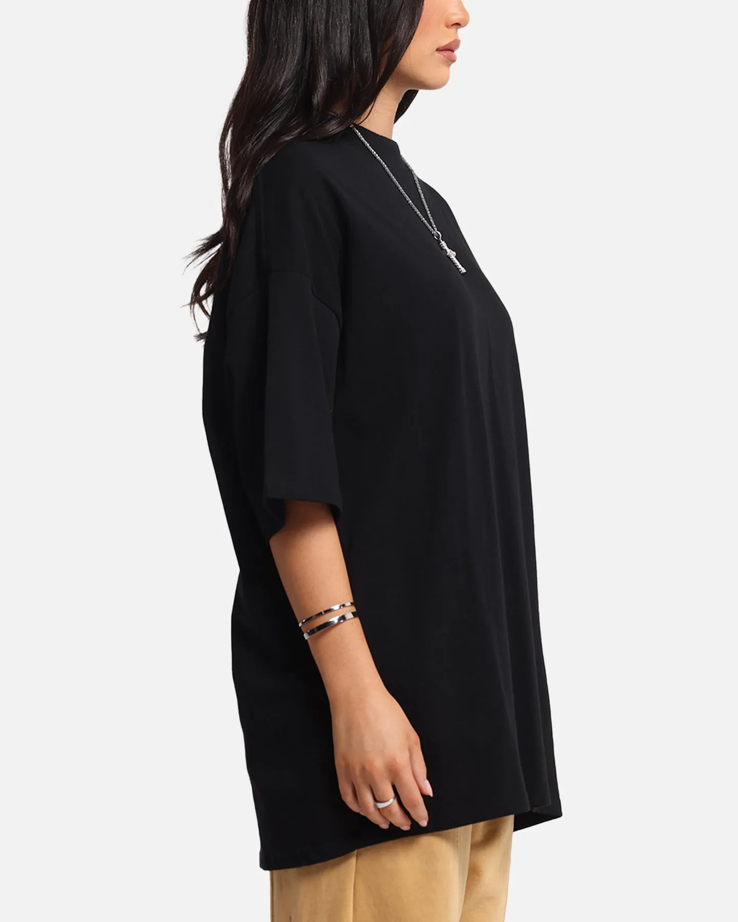 Carre Level Up Mock Neck T-Shirt Black