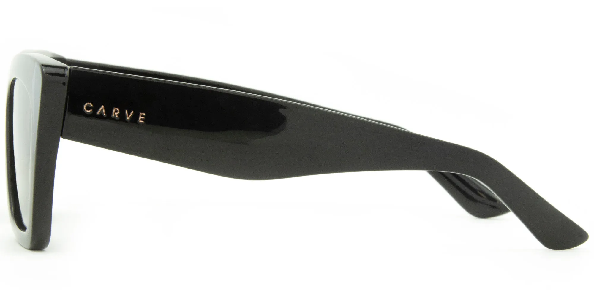 Carve Tahoe Sunglass - Gloss Black Dark Grey Polarised
