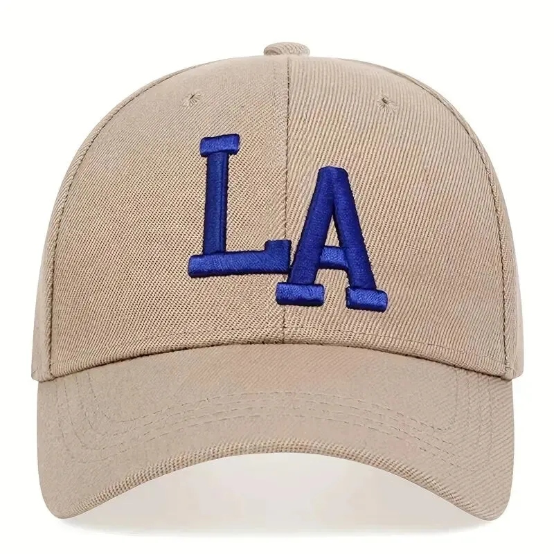 Casquette LA 2025 / Unisex LA Letter Embroidery Snapback Baseball Caps Spring and Autumn Outdoor Adjustable Casual Hats Sunscreen Hat