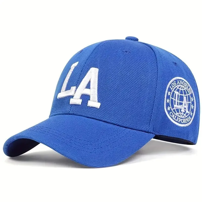 Casquette LA 2025 / Unisex LA Letter Embroidery Snapback Baseball Caps Spring and Autumn Outdoor Adjustable Casual Hats Sunscreen Hat
