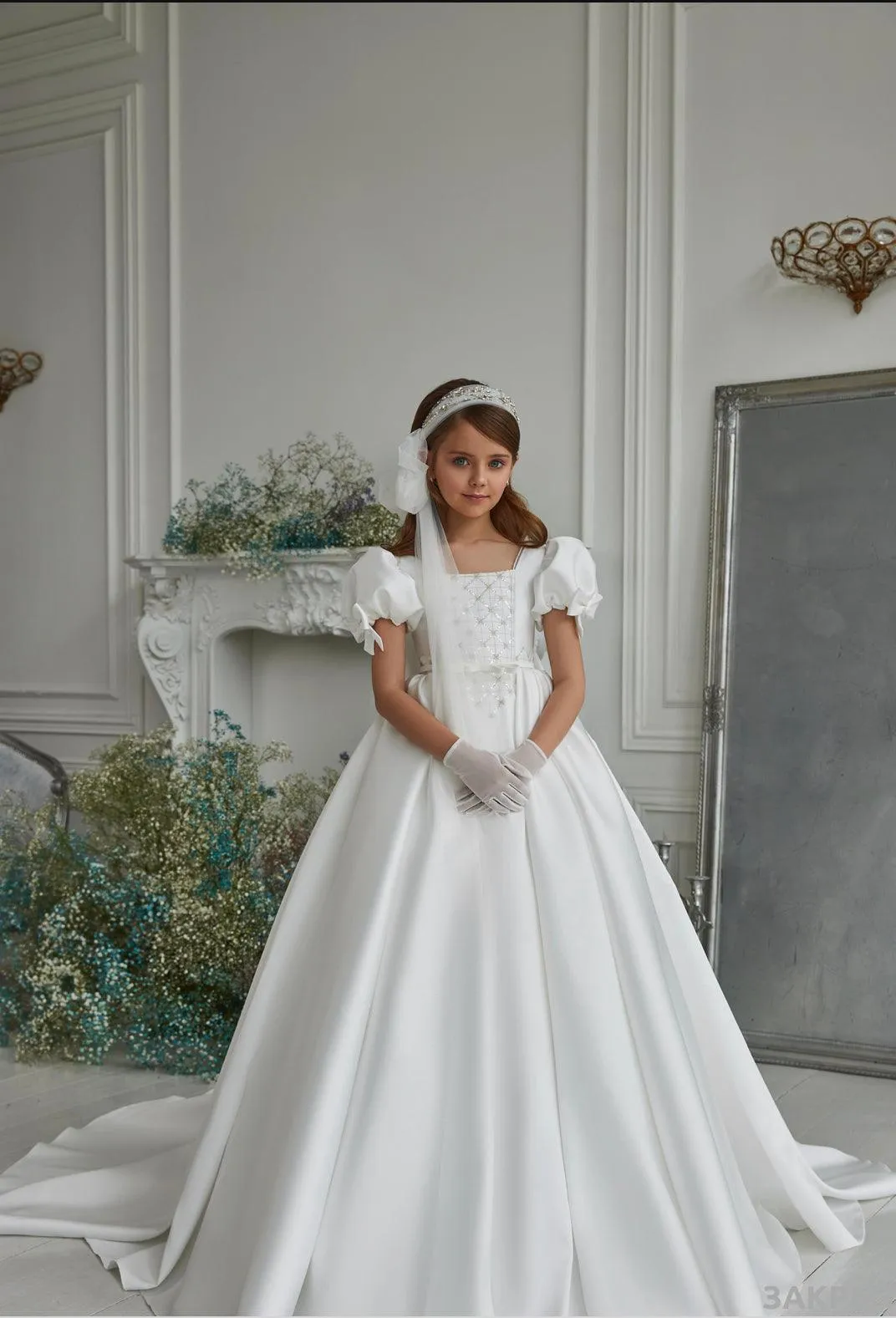 Celestina Satin Grace Gown