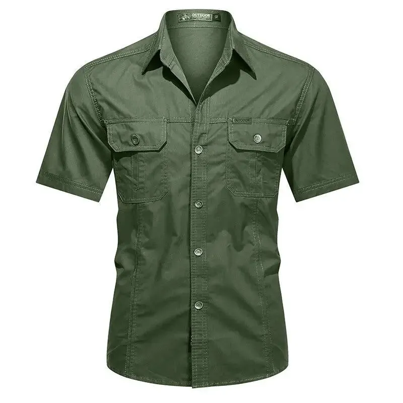 Chemise style militaire pour hommes