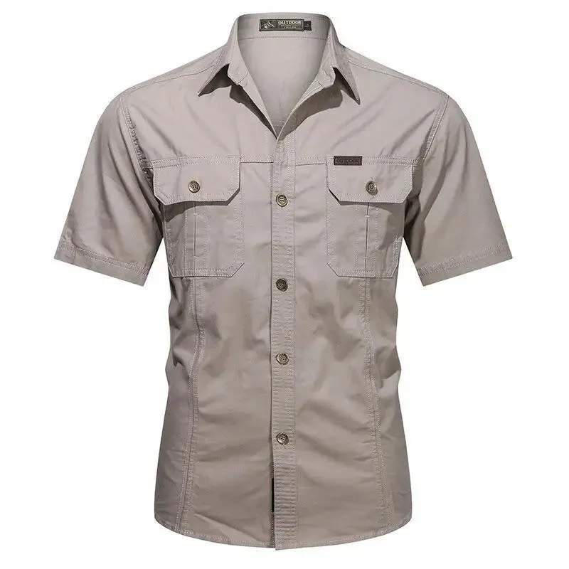 Chemise style militaire pour hommes
