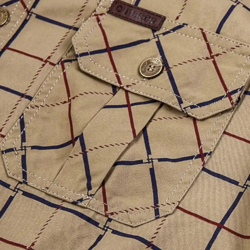 Chemise style militaire pour hommes