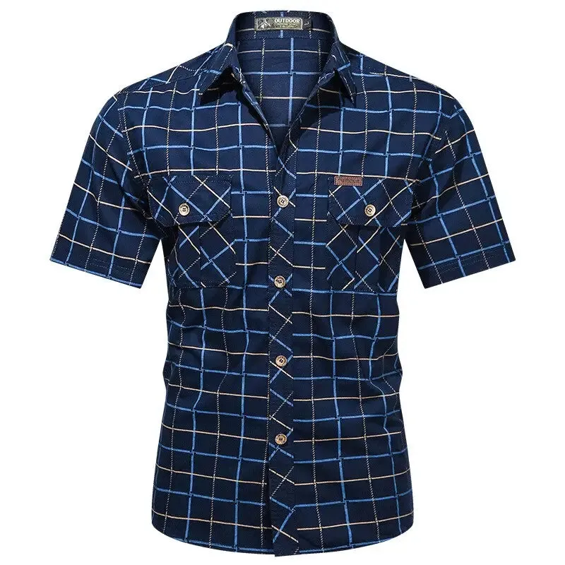 Chemise style militaire pour hommes