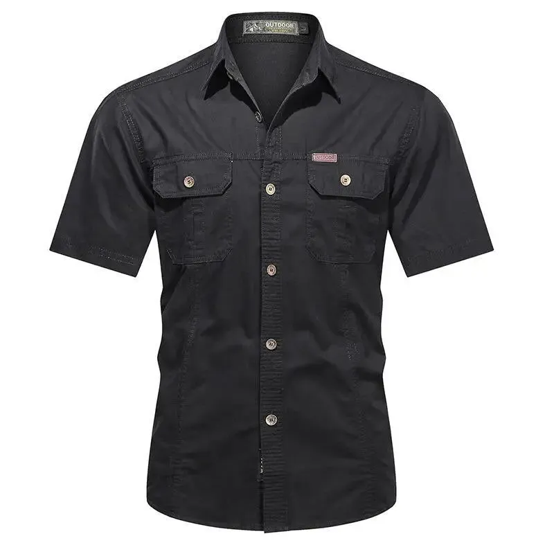 Chemise style militaire pour hommes