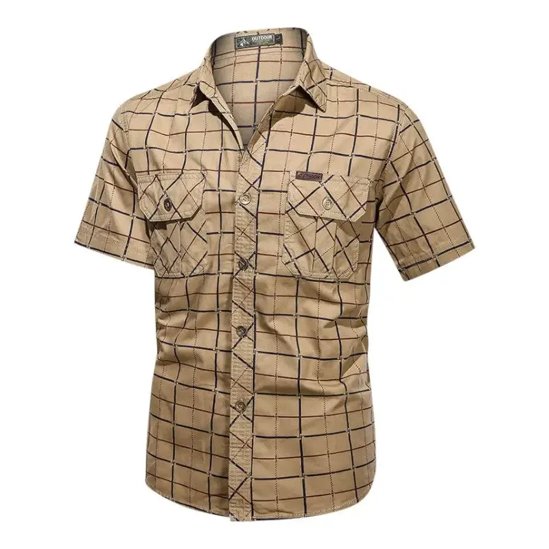 Chemise style militaire pour hommes
