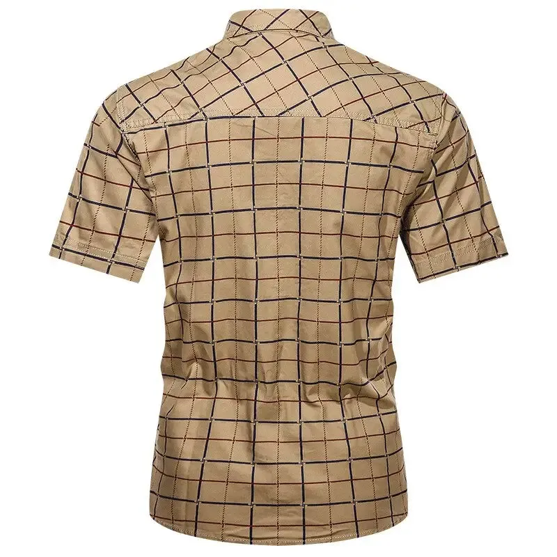 Chemise style militaire pour hommes
