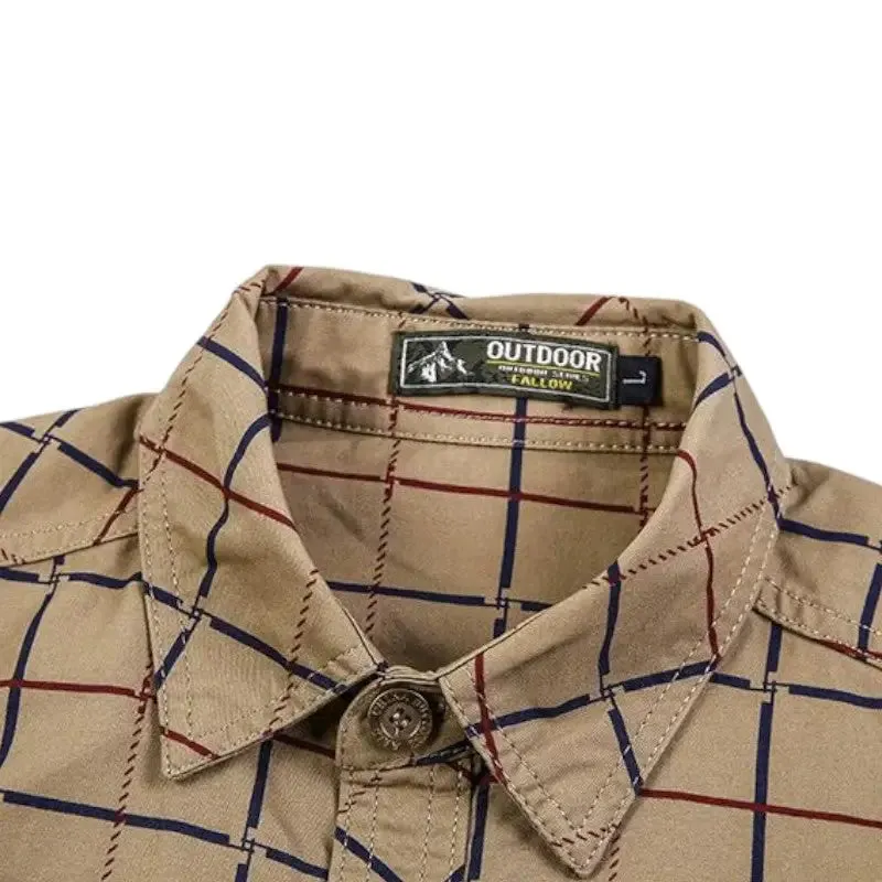 Chemise style militaire pour hommes