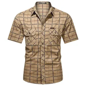 Chemise style militaire pour hommes
