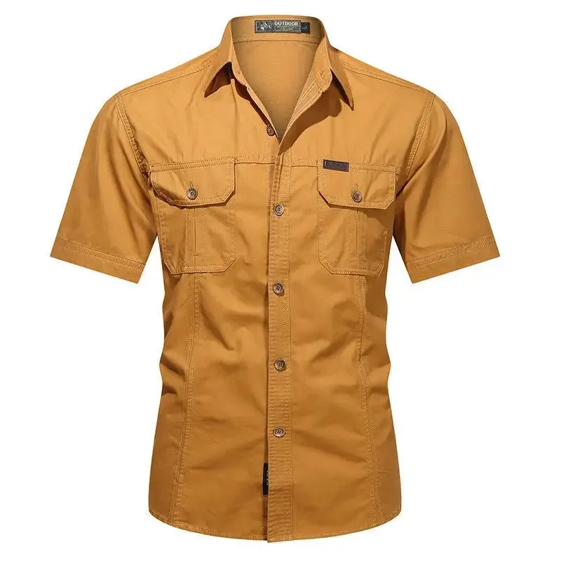 Chemise style militaire pour hommes