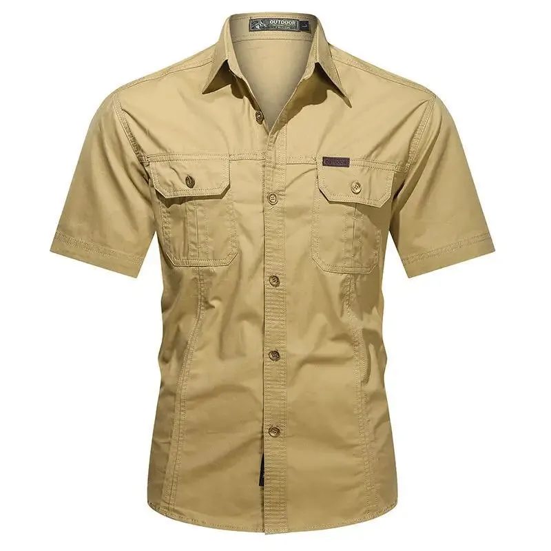 Chemise style militaire pour hommes
