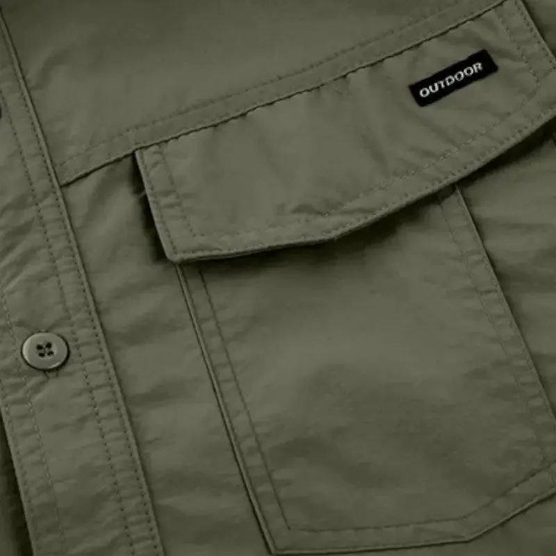 Chemise tactique style militaire