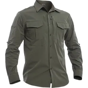 Chemise tactique style militaire