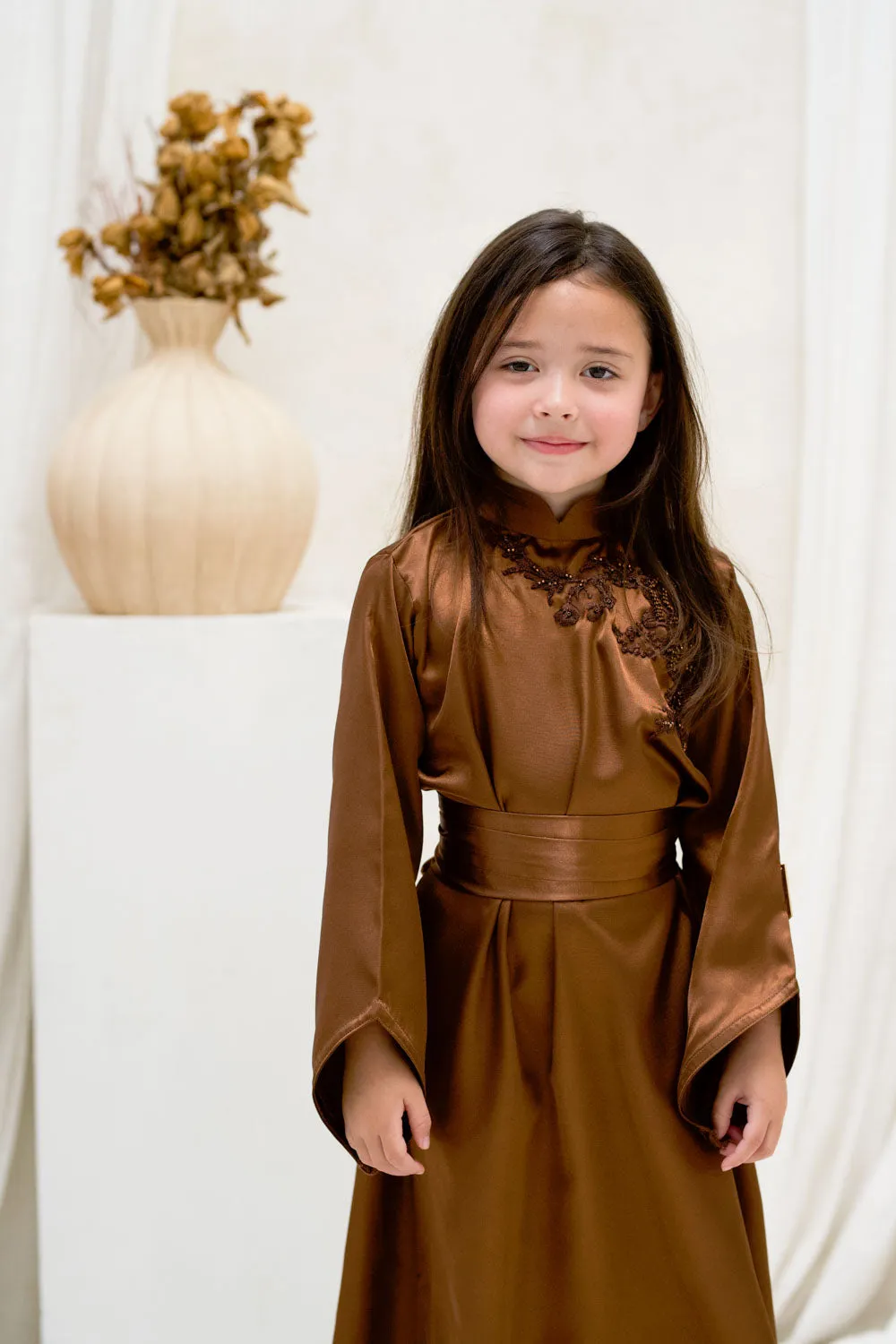 Cinnamon Blooms Kids Abaya