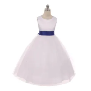 Classic Dolly Dress - Royal Blue Sash