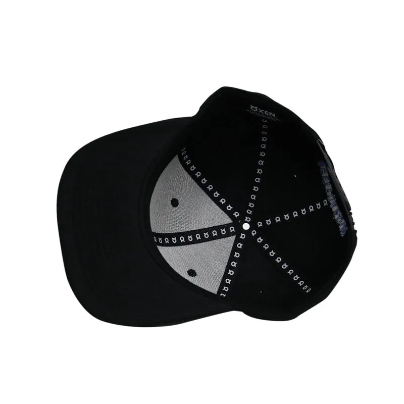 Classic Ring Snapback Hat - Black / Blue
