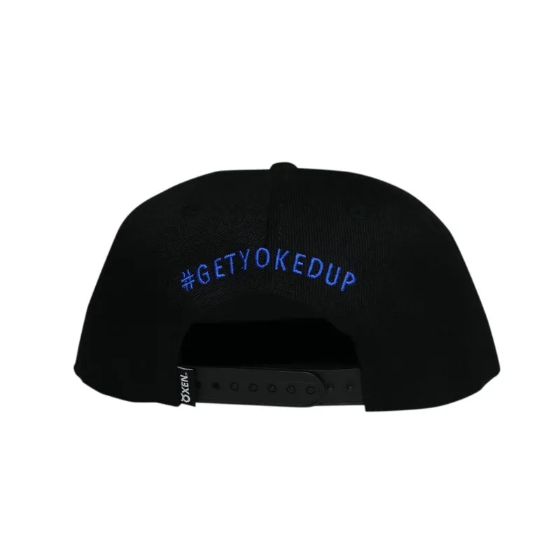 Classic Ring Snapback Hat - Black / Blue