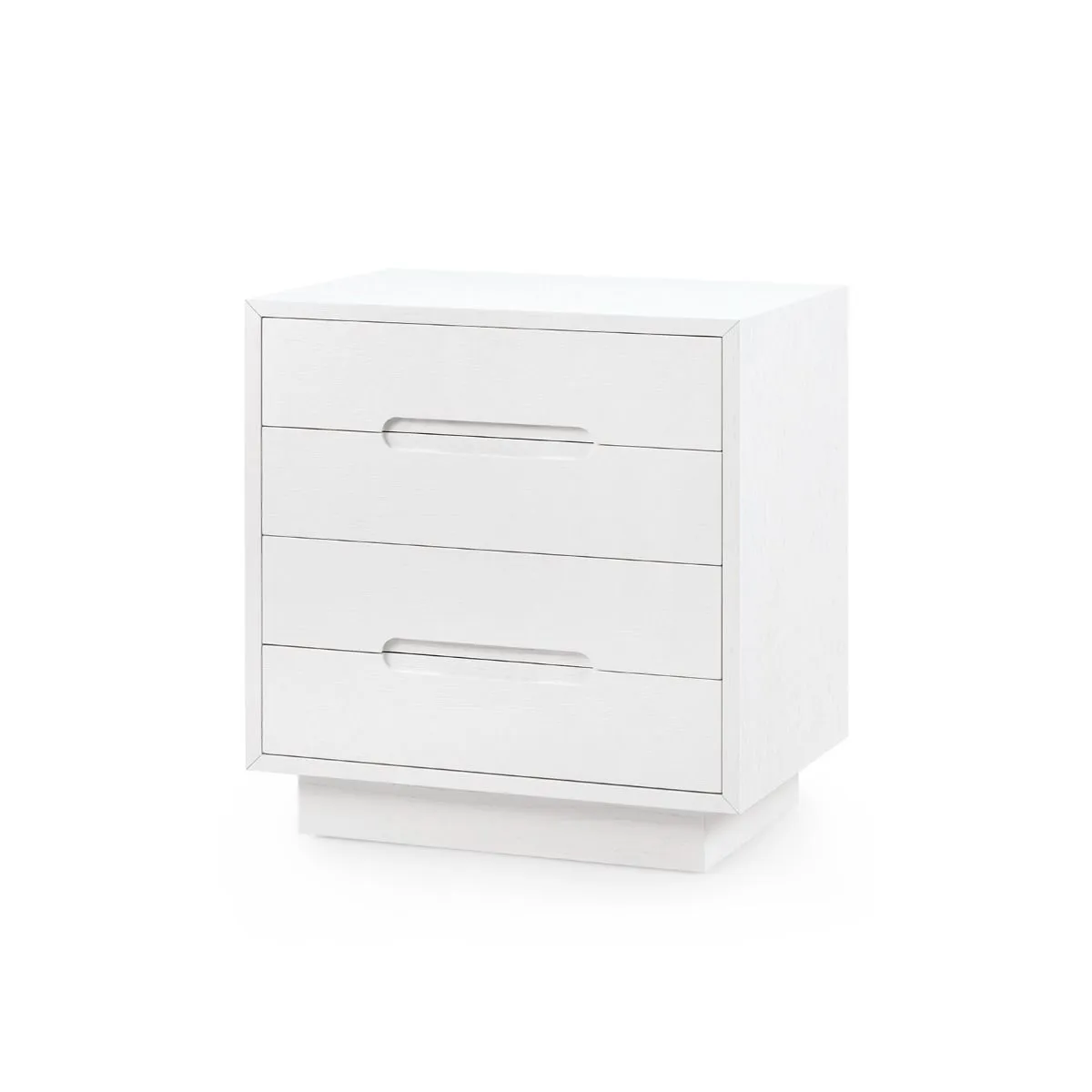 Cora 4-Drawer End Table / Soft White