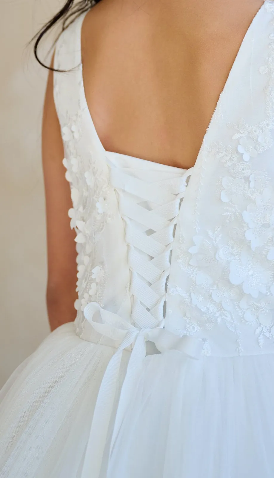 Corset Back Tulle Dress ES16N