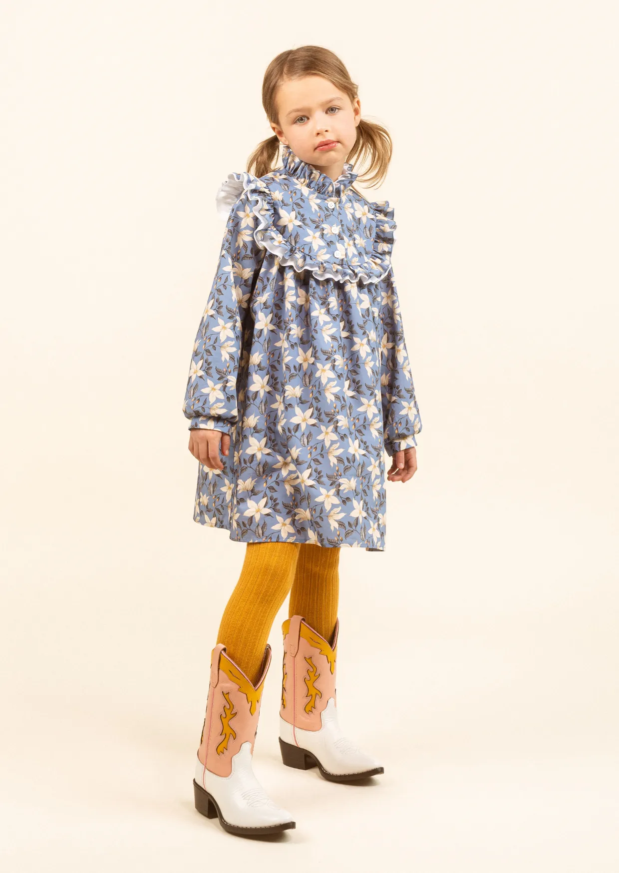 Cotton Dress Clément Blue