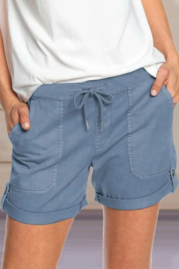 Cozy Front Tie Shorts