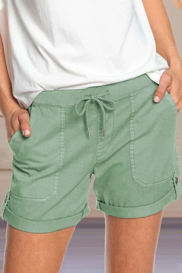 Cozy Front Tie Shorts