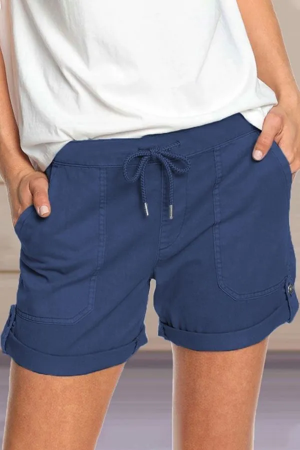 Cozy Front Tie Shorts