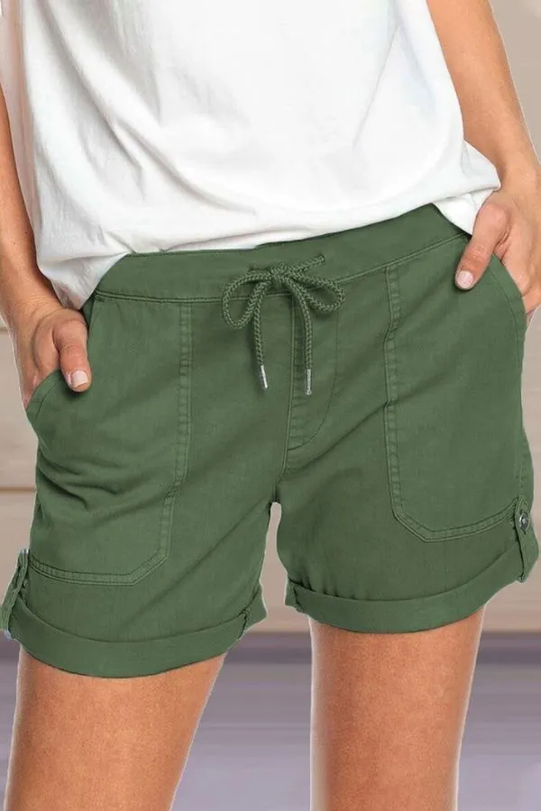 Cozy Front Tie Shorts