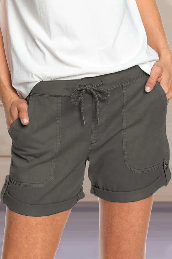 Cozy Front Tie Shorts