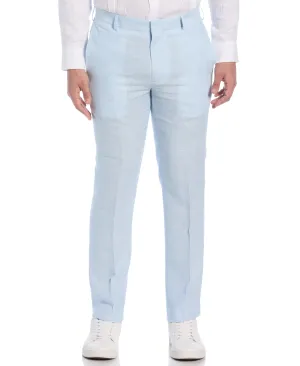 Delave Linen Flat Front Pant