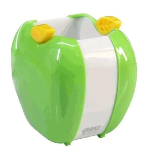 Deli E9139 Delicate Apple Shape Pen Holder/Pen Stand - Green