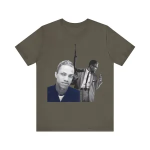 Detroit Red vs Malcolm X:  Unisex Jersey Tee