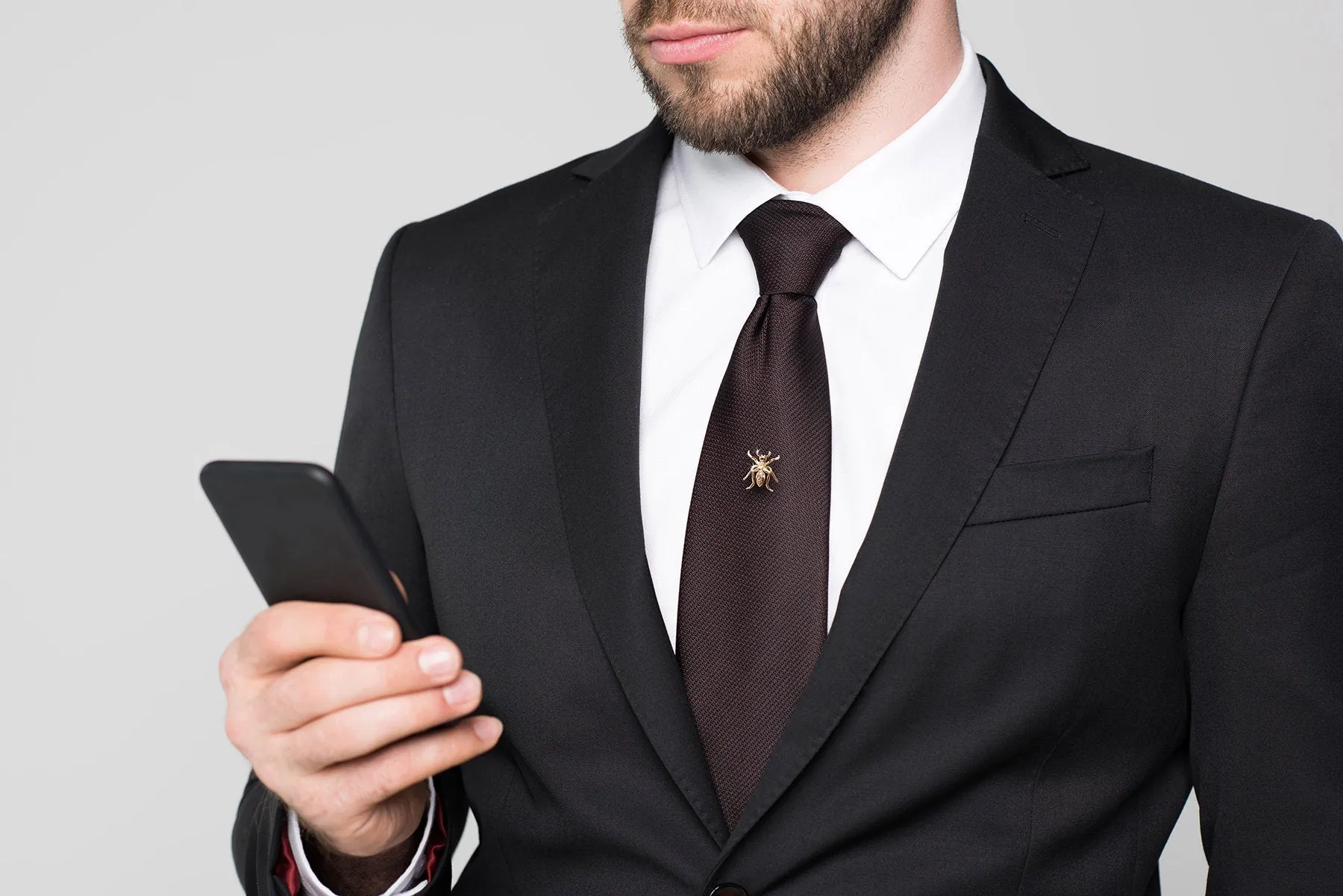 Diamonds 14k Gold Ant Tie Tack