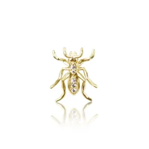 Diamonds 14k Gold Ant Tie Tack