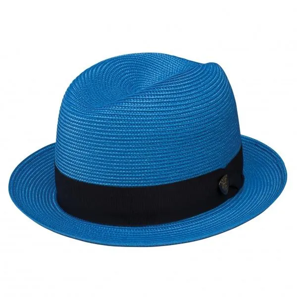 Dobbs Parker Center Dent Milan Straw Trilby Hat